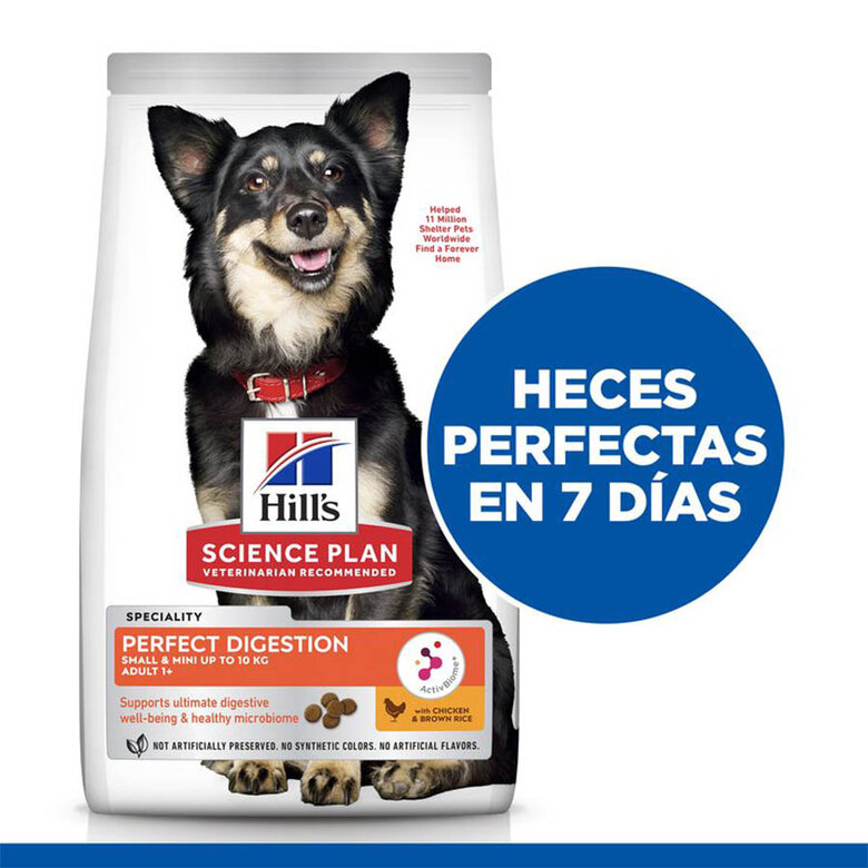 Hill’s Science Plan Perfect Digestion Small & Mini Adult Pollo pienso para perros, , large image number null